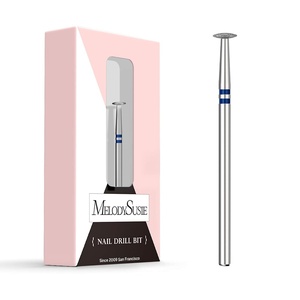 image:imageMelodySusie Ball Shape Cuticle Clean Nail Drill Bit 332 Professional Safety Carbide Diamond Nail Bit Nail Cleaner for Cuticle Dead Skin Nail Prepare Two Way Rotate Manicure Nail Salon Supplies5mm Umbrella Cuticle Bit