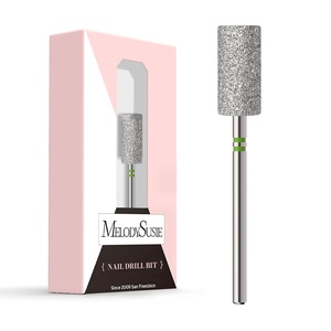image:imageMelodySusie Ball Shape Cuticle Clean Nail Drill Bit 332 Professional Safety Carbide Diamond Nail Bit Nail Cleaner for Cuticle Dead Skin Nail Prepare Two Way Rotate Manicure Nail Salon Supplies65mm Barrel Cuticle Bit