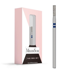 image:imageMelodySusie Ball Shape Cuticle Clean Nail Drill Bit 332 Professional Safety Carbide Diamond Nail Bit Nail Cleaner for Cuticle Dead Skin Nail Prepare Two Way Rotate Manicure Nail Salon Supplies2mm Barrel Cuticle Bit