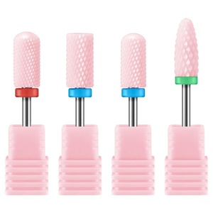 image:imageMelodySusie Ceramic Nail Drill Bits Set 332 235mm Professional Acrylic Nail File Drill Bit for Manicure Pedicure Cuticle Gel Nail Polishing 7PcsPink