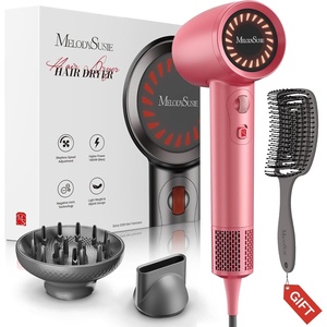 image:imageMelodySusie Compact Hair Dryer for Women120000RPM 1600W High Speed Fast Drying 3 HeatStepless Speed Ionic Blow Dryer for WomenHomeGift Setrose