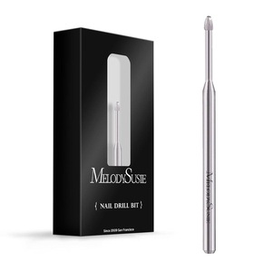 image:imageMelodySusie Cuticle Clean Nail Drill Bit 332 Professional Safety Carbide Under Nail Cleaner Nail Bit for Cuticle Dead Skin Nail Prepare Two Way Rotate Manicure Nail Salon Supply Silver XFCuticle Bit