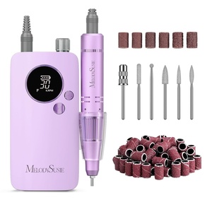 image:imageMelodySusie EntryLevel ClipOn Rechargeable Nail Drill SC320F 30000RPM EFile with Pastel amp Colorful Design for Manicure Shaping amp Gel Removal Ideal for Training Nail Art Practice amp Home UseLily Lavender