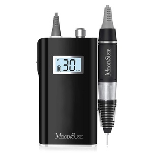 image:imageMelodySusie EntryLevel ClipOn Rechargeable Nail Drill ScamanderSC320H 30000RPM Popular Classic EFile with LCD Display for Manicure Shaping amp Gel Removal Perfect for Nail Art Training amp Home UseBlack