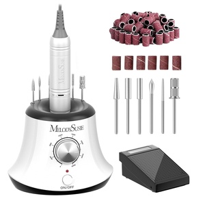 image:imageMelodySusie Multifunctional Desktop Nail Drill with Foot Pedal SC320I 30000RPM EFile with Bit Holders amp Elegant Design for Manicure Trimming Shaping amp Gel Removal Ideal for Nail Artists amp Home UseAwhite