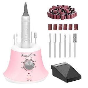 image:imageMelodySusie Multifunctional Desktop Nail Drill with Foot Pedal SC320I 30000RPM EFile with Bit Holders amp Elegant Design for Manicure Trimming Shaping amp Gel Removal Ideal for Nail Artists amp Home UseCpink