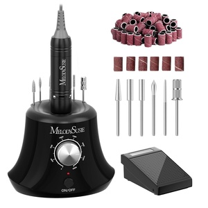 image:imageMelodySusie Multifunctional Desktop Nail Drill with Foot Pedal SC320I 30000RPM EFile with Bit Holders amp Elegant Design for Manicure Trimming Shaping amp Gel Removal Ideal for Nail Artists amp Home UseBblack