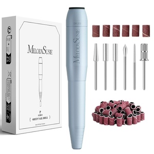 image:imageMelodySusie PenShaped Portable USB Nail Drill PC120I 20000RPM Electric Nail File with Compact Design for All Nail Care Manicure Polishing Shaping amp Gel Removal at Home for BeginnersMacaron Blue
