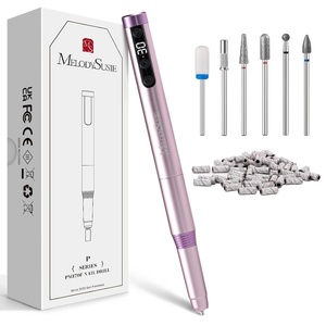 image:imageMelodySusie PenShaped UltraSlim Cordless Nail Drill PM170F 30000RPM Portable Rechargeable Electric File with LED Display for All Manicure Nail Care Shaping amp Gel Removal for Advanced Home UsePSeries Purple 170 Tor