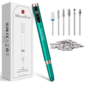 image:imageMelodySusie PenShaped UltraSlim Cordless Nail Drill PM170F 30000RPM Portable Rechargeable Electric File with LED Display for All Manicure Nail Care Shaping amp Gel Removal for Advanced Home UsePSeries Green 170 Tor