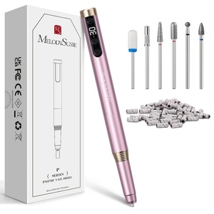 image:imageMelodySusie PenShaped UltraSlim Cordless Nail Drill PM170F 30000RPM Portable Rechargeable Electric File with LED Display for All Manicure Nail Care Shaping amp Gel Removal for Advanced Home UsePSeries Pink 170 Tor