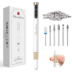 image:imageMelodySusie PenShaped UltraSlim Cordless Nail DrillPM180G 30000RPM Portable Rechargeable Electric File with Rotary Lock Design for All ManicureShaping amp Acrylic Gel Removal for Advanced Home Use