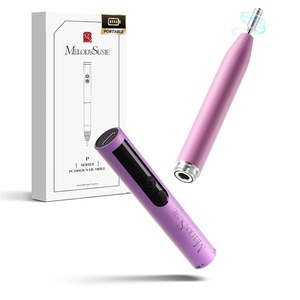 image:imageMelodySusie PocketNail PenShaped Cordless Modular Nail Drill Extended Kit PC100GR 20000RPM Slim Portable Rechargeable Electric File for Nail Care amp Gel Removal at Home for Beginners Grape Ice