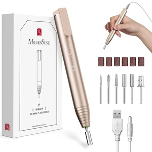 image:imageMelodySusie PocketNail Slim Ergonomic PenShaped USB Nail Drill PC100G 20000RPM Portable Electric File for All Manicure Pedicure Nail Care Shaping amp Gel Removal at Home for Beginners