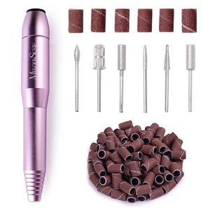 image:imageMelodySusie PocketNail Slim Ergonomic PenShaped USB Nail Drill PC100G 20000RPM Portable Electric File for All Manicure Pedicure Nail Care Shaping amp Gel Removal at Home for BeginnersPurple