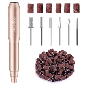 image:imageMelodySusie PocketNail Slim Ergonomic PenShaped USB Nail Drill PC100G 20000RPM Portable Electric File for All Manicure Pedicure Nail Care Shaping amp Gel Removal at Home for BeginnersGold