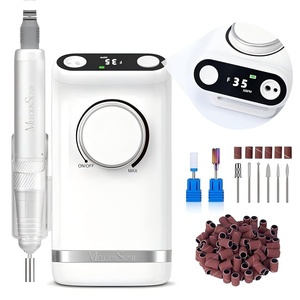image:imageMelodySusie Portable ClipOn Rechargeable Nail Drill with Tilted Display Design SM320G 35000RPM HighEfficiency EFile for All Manicure Shaping amp Gel Removal Perfect for Advanced Home amp Salon UseWhite