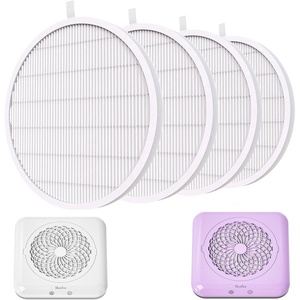 image:imageMelodySusie Professional Nail Dust Collector with Max Suction PowerSProF 4500RPM Nail Vacuum Fan with 3 Suction ModesTouch ControlAcrylic Nail Tools for Nail Tech amp Salon UsePurple4 Pack Filter