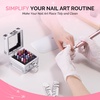 image:imageMelodySusie 10pcs Diamond Cuticle Bits with Nail Drill Bits Holder 25 Holes Case