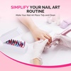 image:imageMelodySusie 5Pcs Ceramic Nail Drill Bits Set with Nail Drill Bits Holder 30 Holes Case