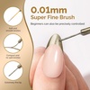 image:imageMelodySusie 8ML Bronze Gold Gel Liner Nail Art Polish Mirror Chrome 3D Effectfor Line and Patterns of PaintingFrench Nail TipsDIY Manicure Pedicure for Home DIY Salon UseBronze Gold