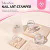 image:imageMelodySusie 8ML Bronze Gold Gel Liner Nail Art Polish Mirror Chrome 3D Effectfor Line and Patterns of PaintingFrench Nail TipsDIY Manicure Pedicure for Home DIY Salon UseClear
