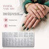 image:imageMelodySusie 8ML Bronze Gold Gel Liner Nail Art Polish Mirror Chrome 3D Effectfor Line and Patterns of PaintingFrench Nail TipsDIY Manicure Pedicure for Home DIY Salon Use5PCS Stamping Plates Silver