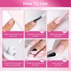 image:imageMelodySusie 8ML Bronze Gold Gel Liner Nail Art Polish Mirror Chrome 3D Effectfor Line and Patterns of PaintingFrench Nail TipsDIY Manicure Pedicure for Home DIY Salon UseWhite and Black