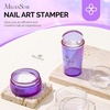 image:imageMelodySusie 8ML Bronze Gold Gel Liner Nail Art Polish Mirror Chrome 3D Effectfor Line and Patterns of PaintingFrench Nail TipsDIY Manicure Pedicure for Home DIY Salon UsePurple