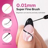 image:imageMelodySusie 8ML Bronze Gold Gel Liner Nail Art Polish Mirror Chrome 3D Effectfor Line and Patterns of PaintingFrench Nail TipsDIY Manicure Pedicure for Home DIY Salon UseWhite and Black