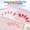 image:imageMelodySusie 8ML Bronze Gold Gel Liner Nail Art Polish Mirror Chrome 3D Effectfor Line and Patterns of PaintingFrench Nail TipsDIY Manicure Pedicure for Home DIY Salon UseAurora