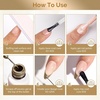 image:imageMelodySusie 8ML Bronze Gold Gel Liner Nail Art Polish Mirror Chrome 3D Effectfor Line and Patterns of PaintingFrench Nail TipsDIY Manicure Pedicure for Home DIY Salon UseBronze Gold
