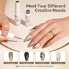 image:imageMelodySusie 8ML Bronze Gold Gel Liner Nail Art Polish Mirror Chrome 3D Effectfor Line and Patterns of PaintingFrench Nail TipsDIY Manicure Pedicure for Home DIY Salon UseSilver and Bronze Gold
