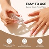 image:imageMelodySusie 8ML Bronze Gold Gel Liner Nail Art Polish Mirror Chrome 3D Effectfor Line and Patterns of PaintingFrench Nail TipsDIY Manicure Pedicure for Home DIY Salon UseTransparent