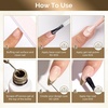 image:imageMelodySusie 8ML Bronze Gold Gel Liner Nail Art Polish Mirror Chrome 3D Effectfor Line and Patterns of PaintingFrench Nail TipsDIY Manicure Pedicure for Home DIY Salon UseSilver and Bronze Gold