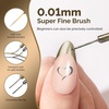 image:imageMelodySusie 8ML Bronze Gold Gel Liner Nail Art Polish Mirror Chrome 3D Effectfor Line and Patterns of PaintingFrench Nail TipsDIY Manicure Pedicure for Home DIY Salon UseSilver and Bronze Gold