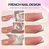 image:imageMelodySusie 8ML Bronze Gold Gel Liner Nail Art Polish Mirror Chrome 3D Effectfor Line and Patterns of PaintingFrench Nail TipsDIY Manicure Pedicure for Home DIY Salon UseClear