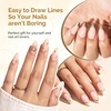 image:imageMelodySusie 8ML Bronze Gold Gel Liner Nail Art Polish Mirror Chrome 3D Effectfor Line and Patterns of PaintingFrench Nail TipsDIY Manicure Pedicure for Home DIY Salon UseBronze Gold