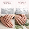 image:imageMelodySusie 8ML Bronze Gold Gel Liner Nail Art Polish Mirror Chrome 3D Effectfor Line and Patterns of PaintingFrench Nail TipsDIY Manicure Pedicure for Home DIY Salon Use8PCS Stamping Plates Silver