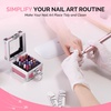 image:imageMelodySusie Ceramic Nail Drill Bits Set with Nail Drill Bits Holder 25 Holes Case