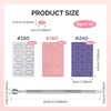 image:imageMelodySusie GelCarousel For Nail Polish Bottle Holder and 120 Pcs Small Sanding Bands and Sandpaper Sheets and Nail Arm Rest