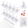 image:imageMelodySusie GelCarousel for Nail Polish Bottle Holder and 3Pcs Nail Stand for Press Ons and Nail Stamper Kit and 7Pcs Nail File Kit