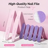 image:imageMelodySusie GelCarousel for Nail Polish Bottle Holder and 3Pcs Nail Stand for Press Ons and Nail Stamper Kit and 7Pcs Nail File Kit