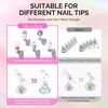 image:imageMelodySusie GelCarousel for Nail Polish Bottle Holder and 3Pcs Nail Stand for Press Ons and Nail Stamper Kit and 7Pcs Nail File Kit