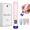 image:imageMelodySusie GelCarousel for Nail Polish Bottle Holder and Handheld Cordless UV Nail Lamp and 3Pcs Nail Brush Set and 3D Nail Charms