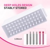 image:imageMelodySusie Nail Drill Bits Holder 48 Holes Case with Professional 5 in 1 Nail Drill Bit