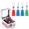 image:imageMelodySusie Ceramic Nail Drill Bits Set with Nail Drill Bits Holder 25 Holes Case