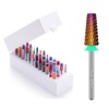 image:imageMelodySusie Nail Drill Bits Holder 48 Holes Case with Professional 5 in 1 Nail Drill Bit