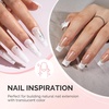 image:imageMelodySusie 2PCS 15ML Nude Builder Nail Base Gel for Nails ThickeningSoak Off UV Extension GelRhinestone Glue in a Bottle for Nail Art Design Gift for Women DIY Manicure at Home 019  2ClearWhite086