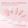 image:imageMelodySusie 2PCS 15ML Nude Builder Nail Base Gel for Nails ThickeningSoak Off UV Extension GelRhinestone Glue in a Bottle for Nail Art Design Gift for Women DIY Manicure at Home 019  2ClearNude Pink104